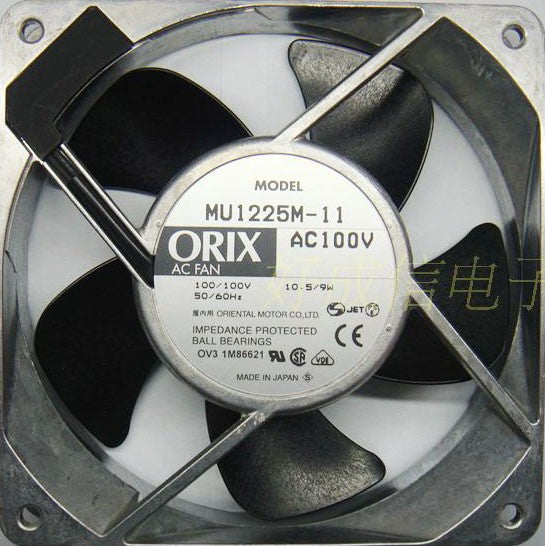 ORIX MU1225M-11 100V 0.14/0.12A 10.5/9W 2wires Cooling Fan