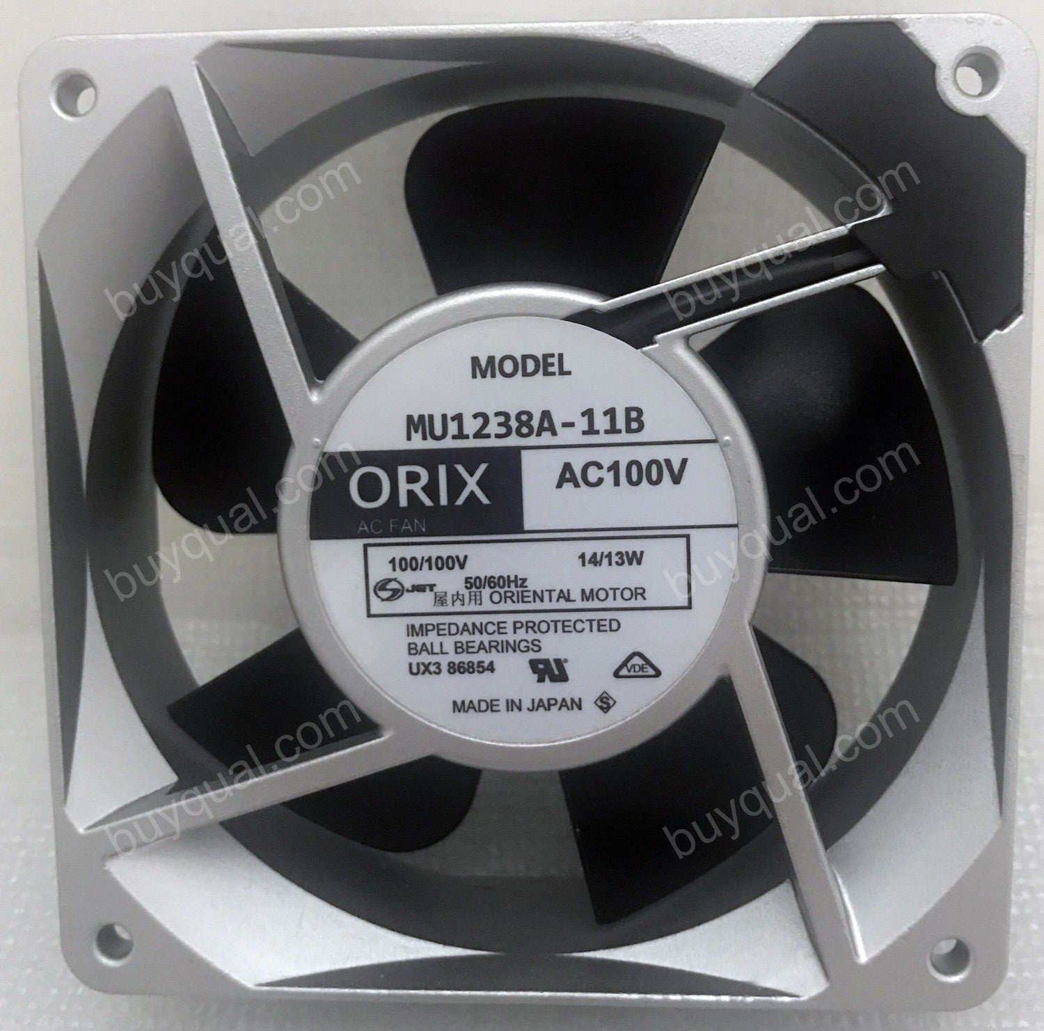 ORIX MU1238A-11B 100V 14/13W 2wires Cooling Fan