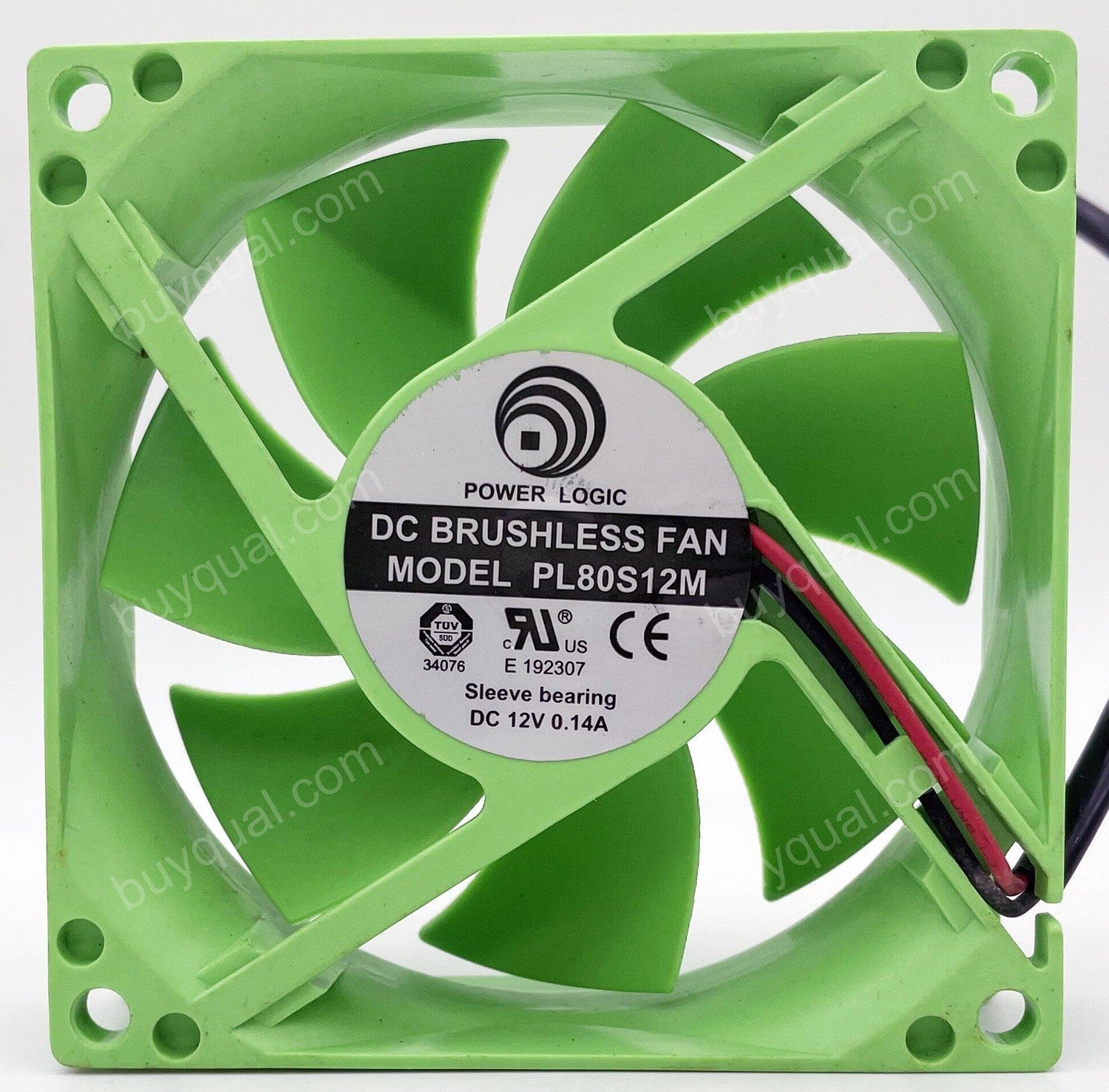 POWER LOGIC PL80S12M 12V 0.14A 2wires 3wires Cooling Fan