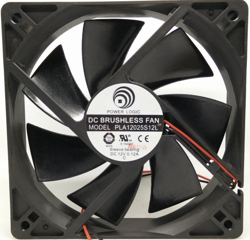POWER LOGIC PLA12025S12L 12V 0.12A 2wires cooling fan