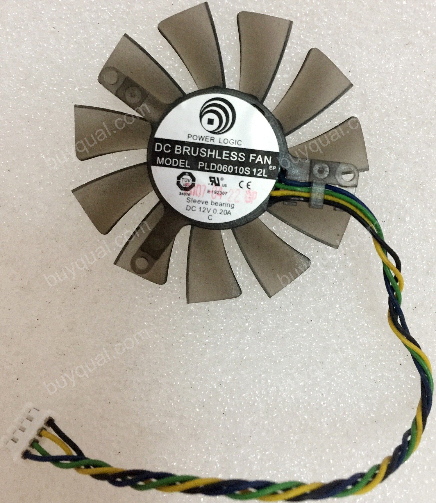 Power Logic PLD06010S12L 12V 0.2A 4wires Cooling Fan