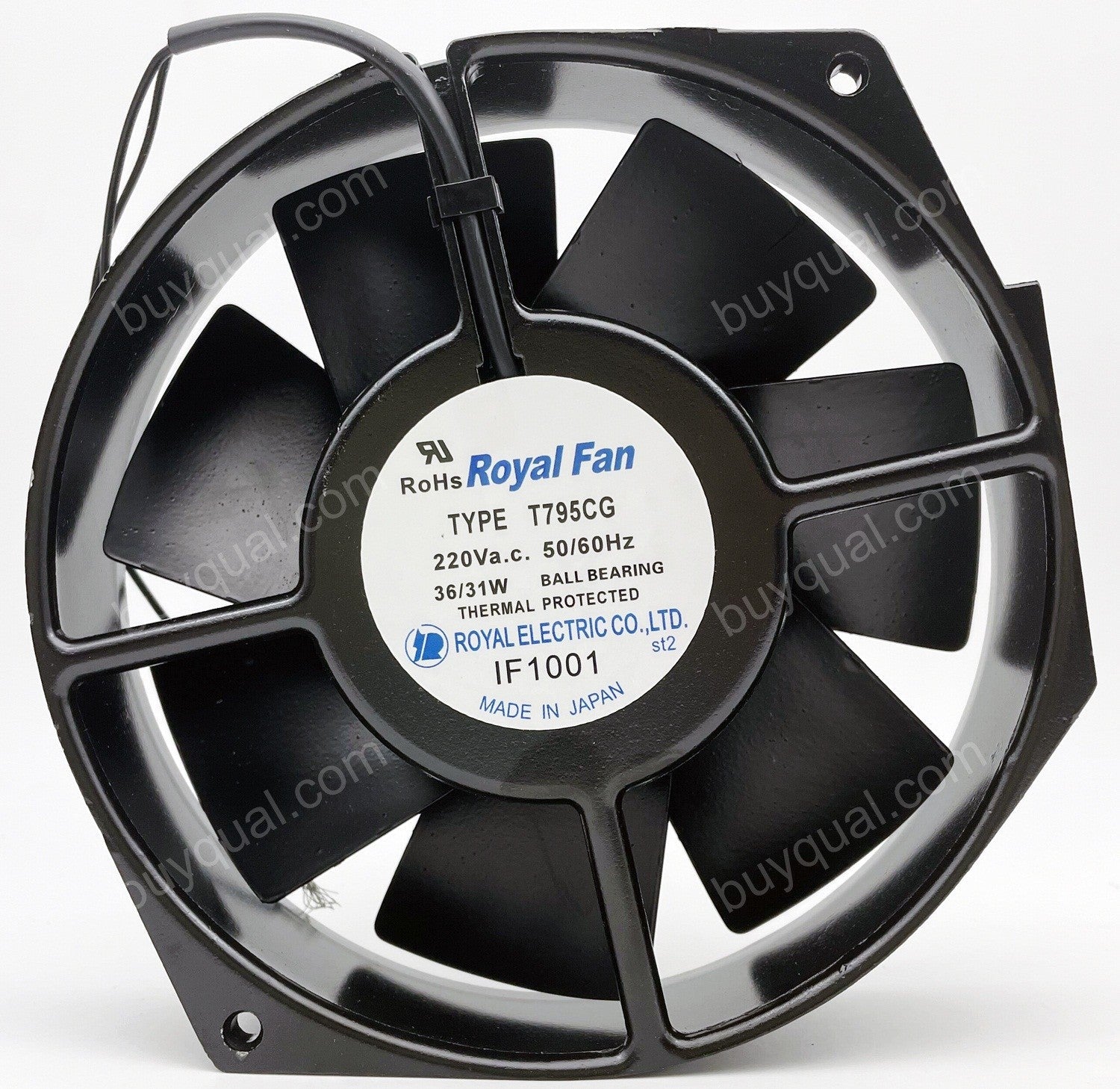 ROYAL TYPE T795CG 200V 36/31W 2wires cooling fan