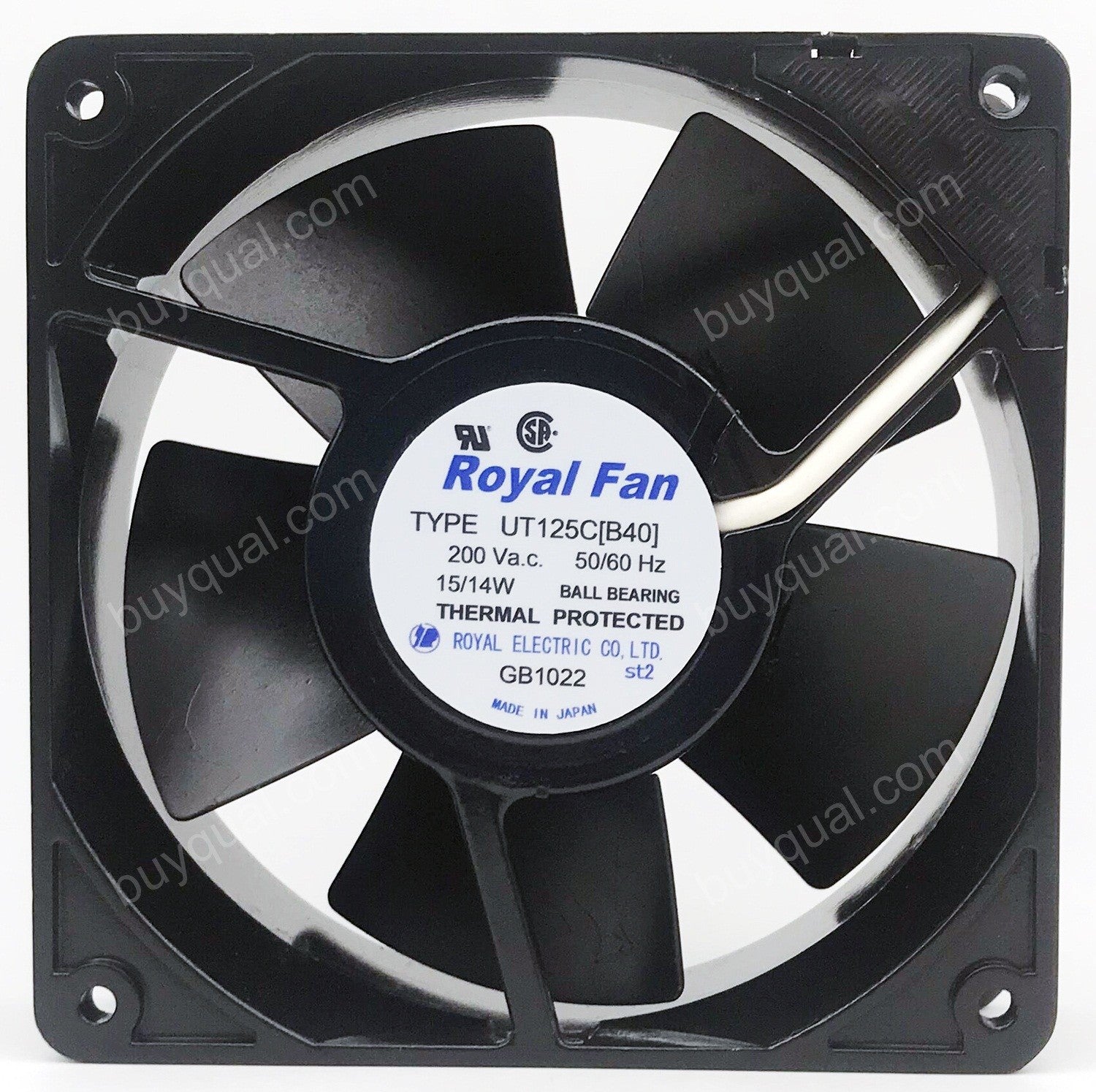 Royal UT125C[B40] 200V 15/14W Cooling Fan