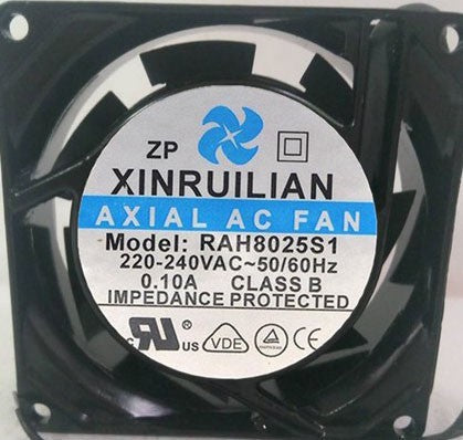 RUILIAN RAH8025S1 220/240V 0.10A 2wires cooling fan