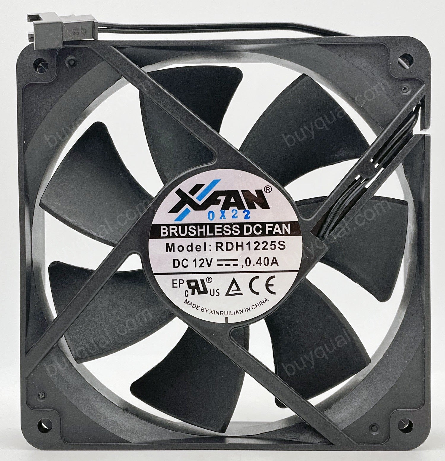 RUILIAN RDH1225S 12V 0.40A 2wires cooling fan
