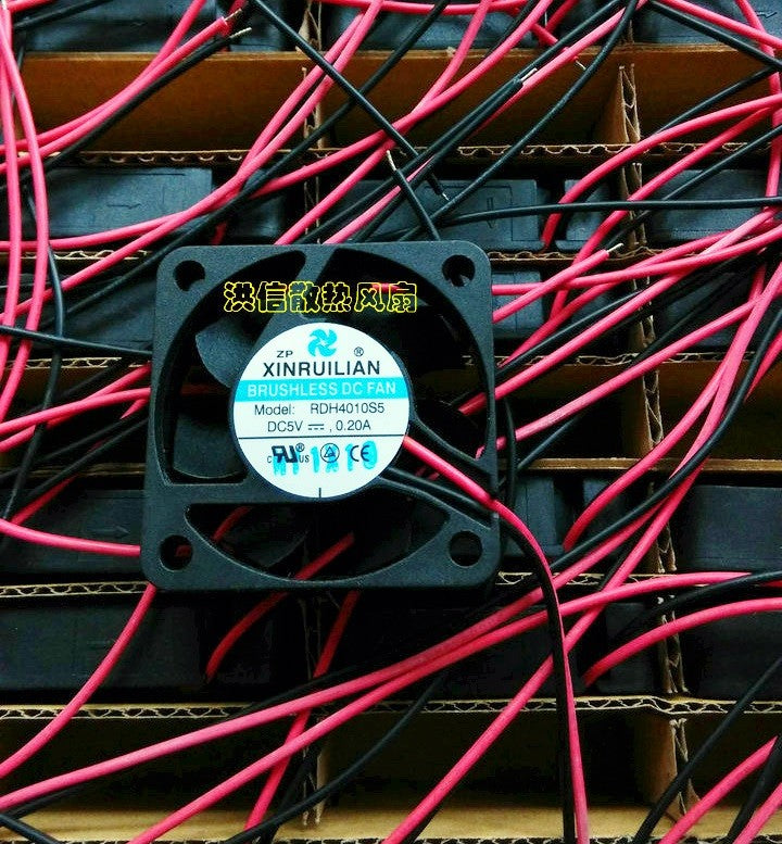RUILIAN RDH4010S5 5V 0.20A 2wires cooling fan