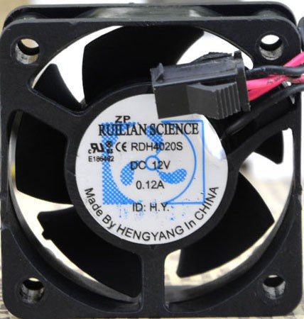 RUILIAN RDH4020S 12V 0.12A 2wires cooling fan
