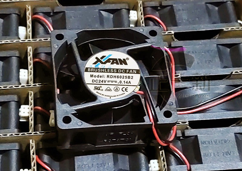 RUILIAN RDH6025B2 24V 0.14A 2wires cooling fan
