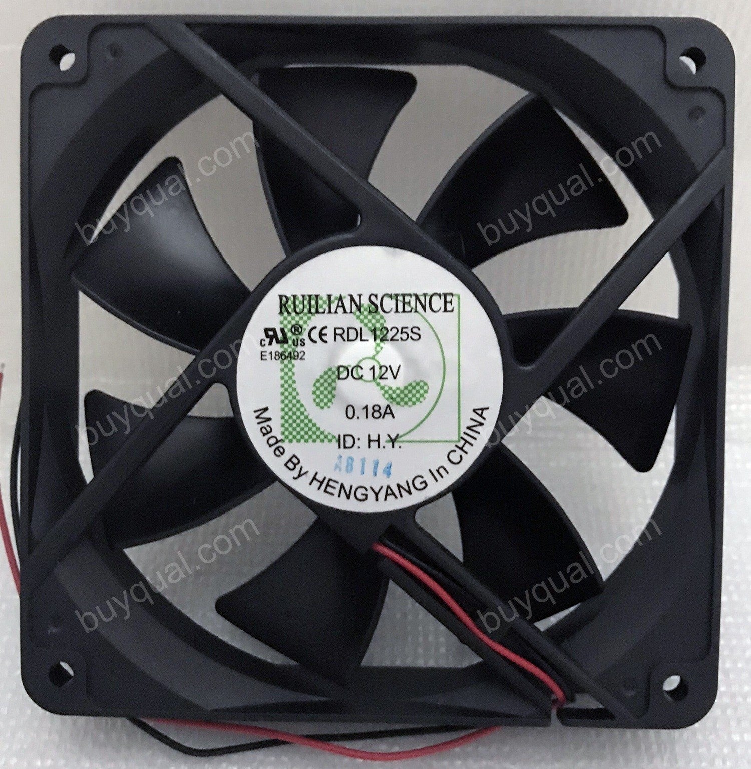RUILIAN RDL1225S 12V 0.18A 2wires cooling fan