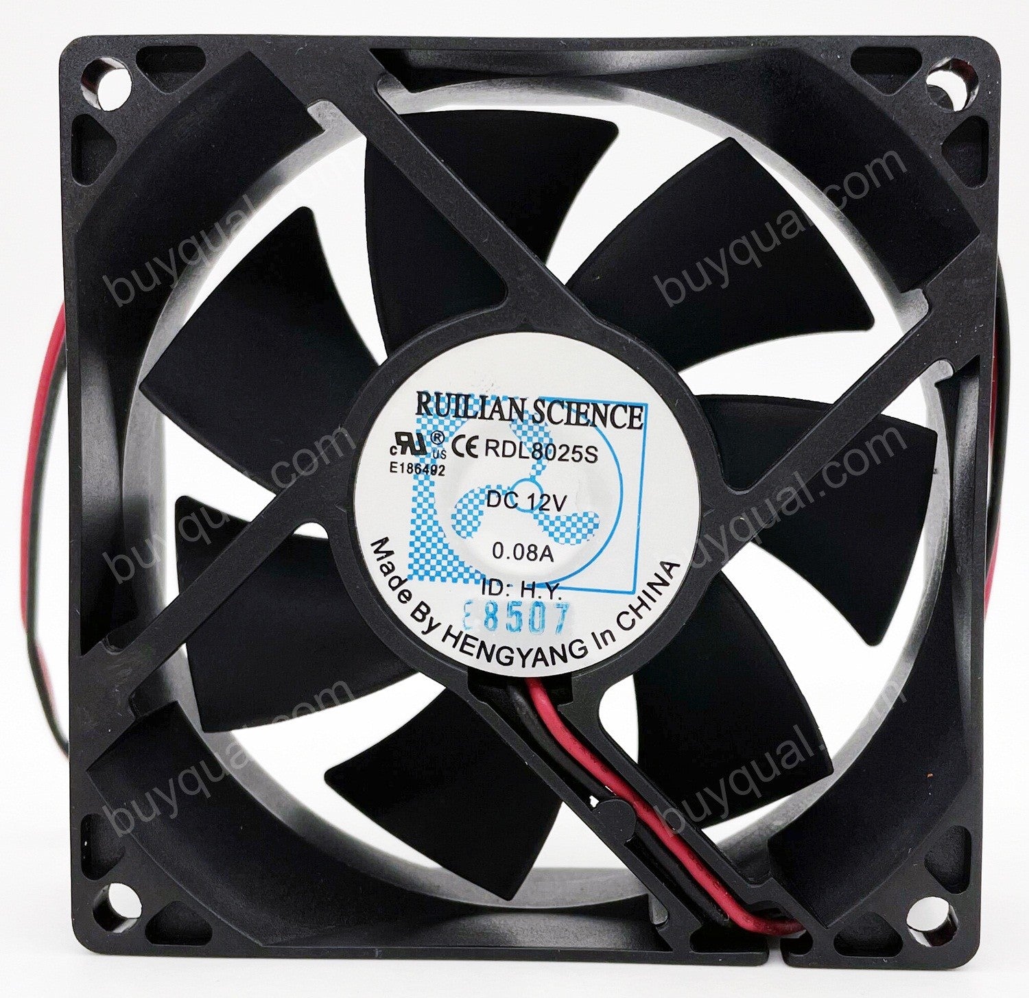 RUILIAN RDL8025S 12V 0.08A 2wires cooling fan
