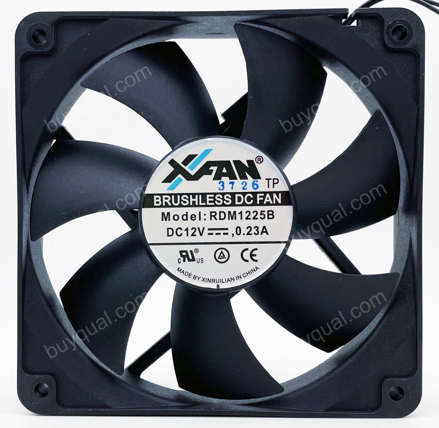 RUILIAN RDM1225B 12V 0.23A 2wires cooling fan