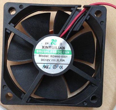 RUILIAN RDM6015S1 12V 0.15A 2wires cooling fan