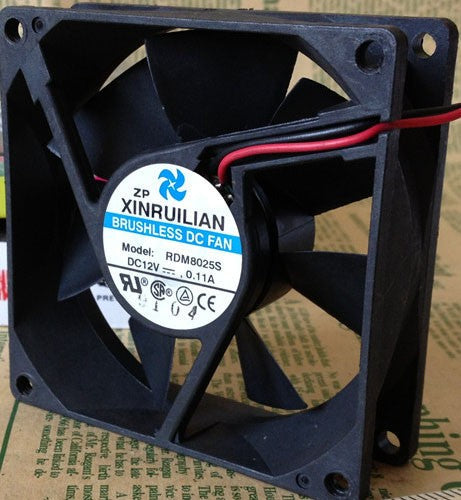 RUILIAN RDM8025S 12V 0.11A 2wires cooling fan