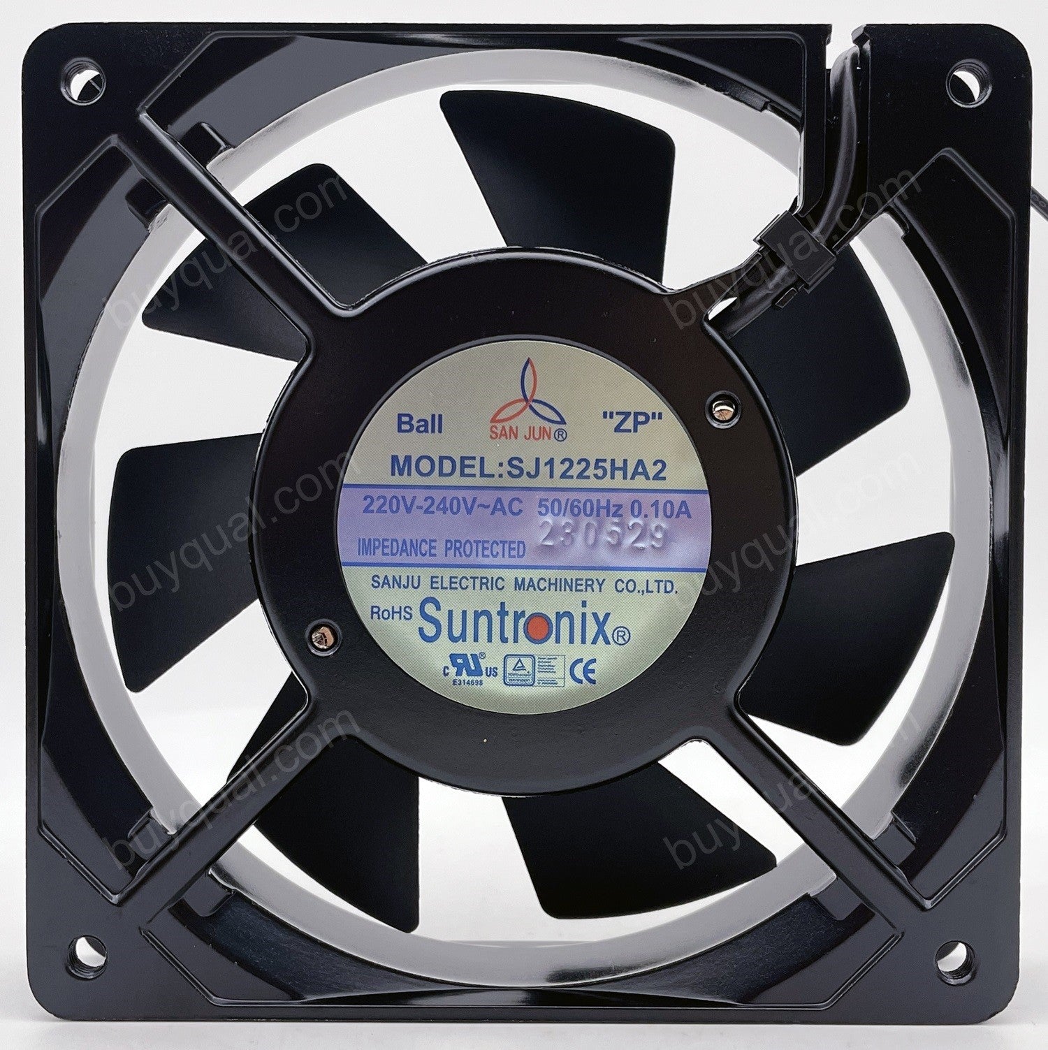 SANJU SJ1225HA2 220-240V 50/60Hz 0.1A Cooling Fan - Ball Bearing