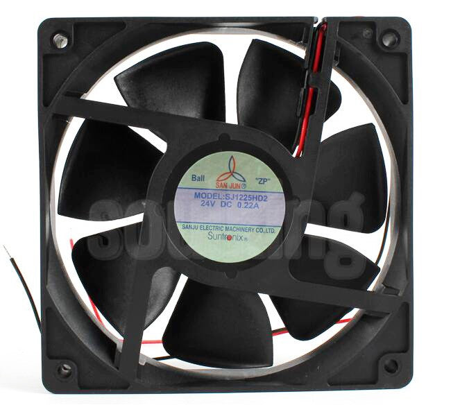 SANJU SJ1225HD2 24V 0.22A 0.4A 2wires cooling fan