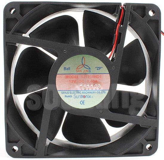 SANJU SJ1238HD1 12V 0.4A 2wires cooling fan