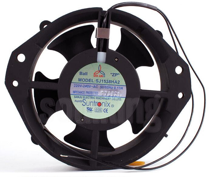 SANJU SJ1538HA2 220/240V 0.13A 2wires Cooling Fan