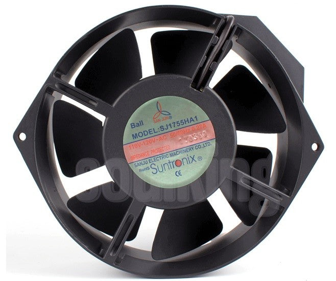 SANJU SJ1755HA1 110/120V 0.27A 2wires Cooling Fan