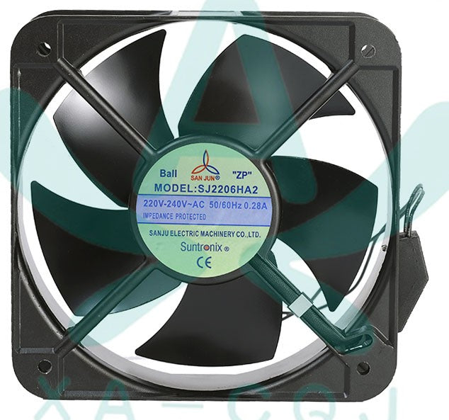 SANJU SJ2206HA2 220/240V 0.28A 2wires Cooling Fan