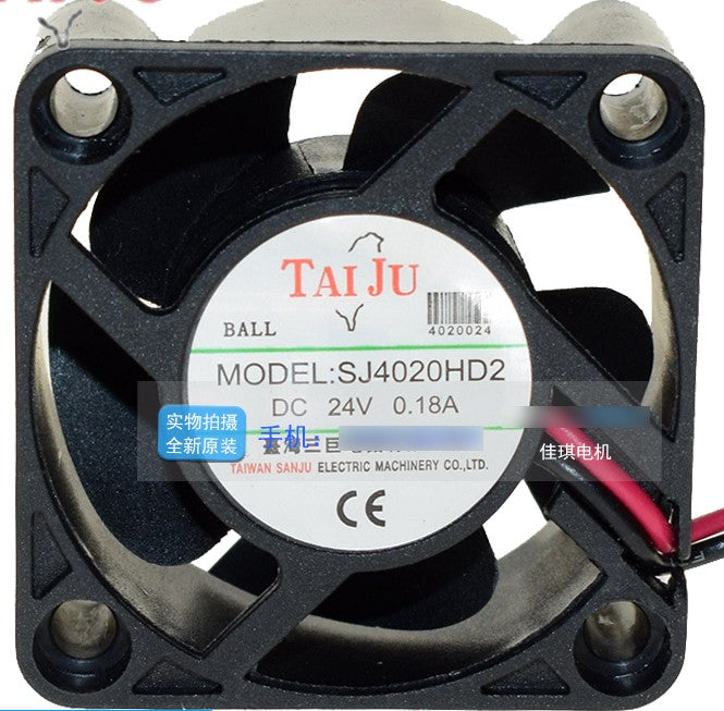 SANJU SJ4020HD2 24V 0.18A 2wires Cooling Fan