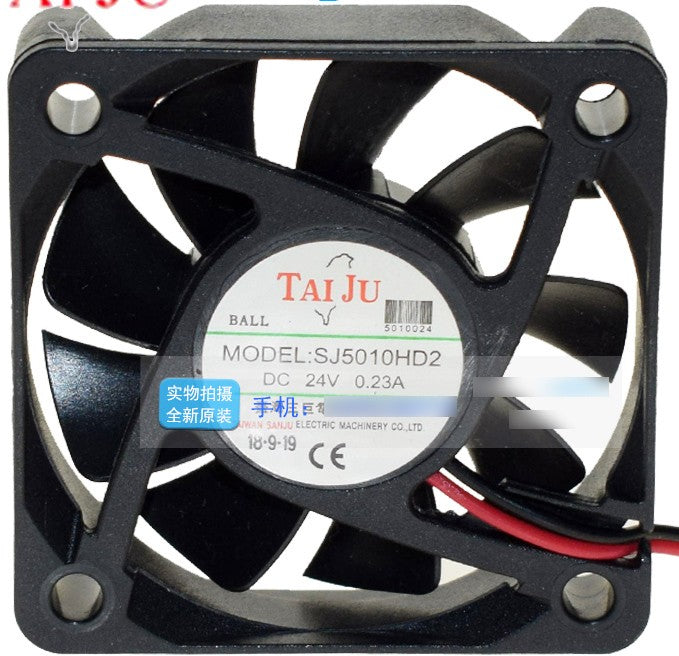 SANJU SJ5010HD2 24V 0.23A 2wires Cooling Fan
