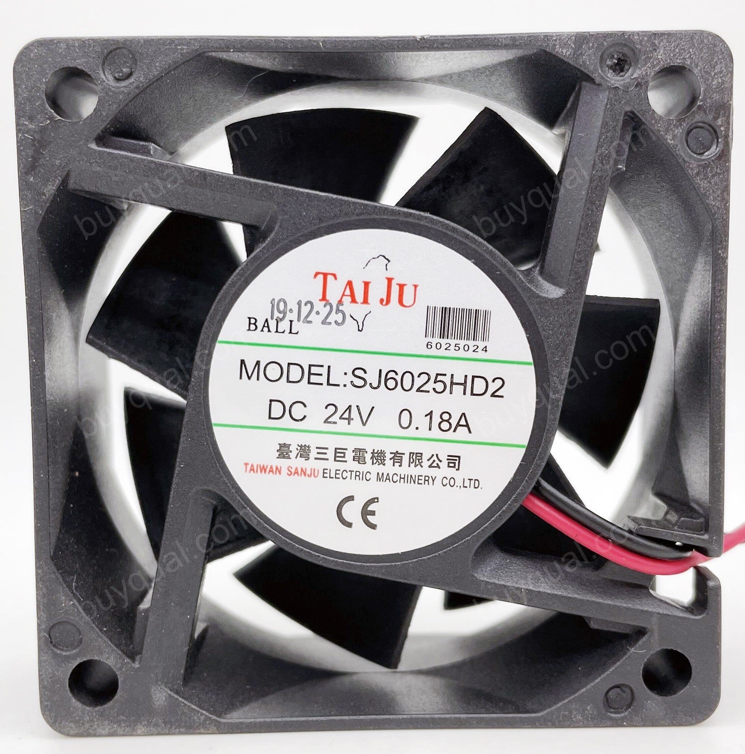 SANJU SJ6025HD2 SJ6025HD2B 24V 0.18A 2wires cooling fan