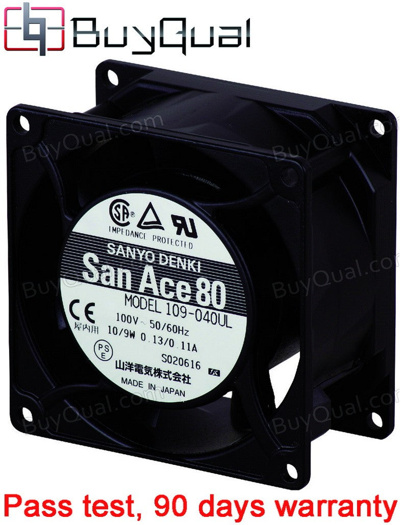 Sanyo 109-040UL 100V 0.13/0.11A 10/9W Cooling Fan