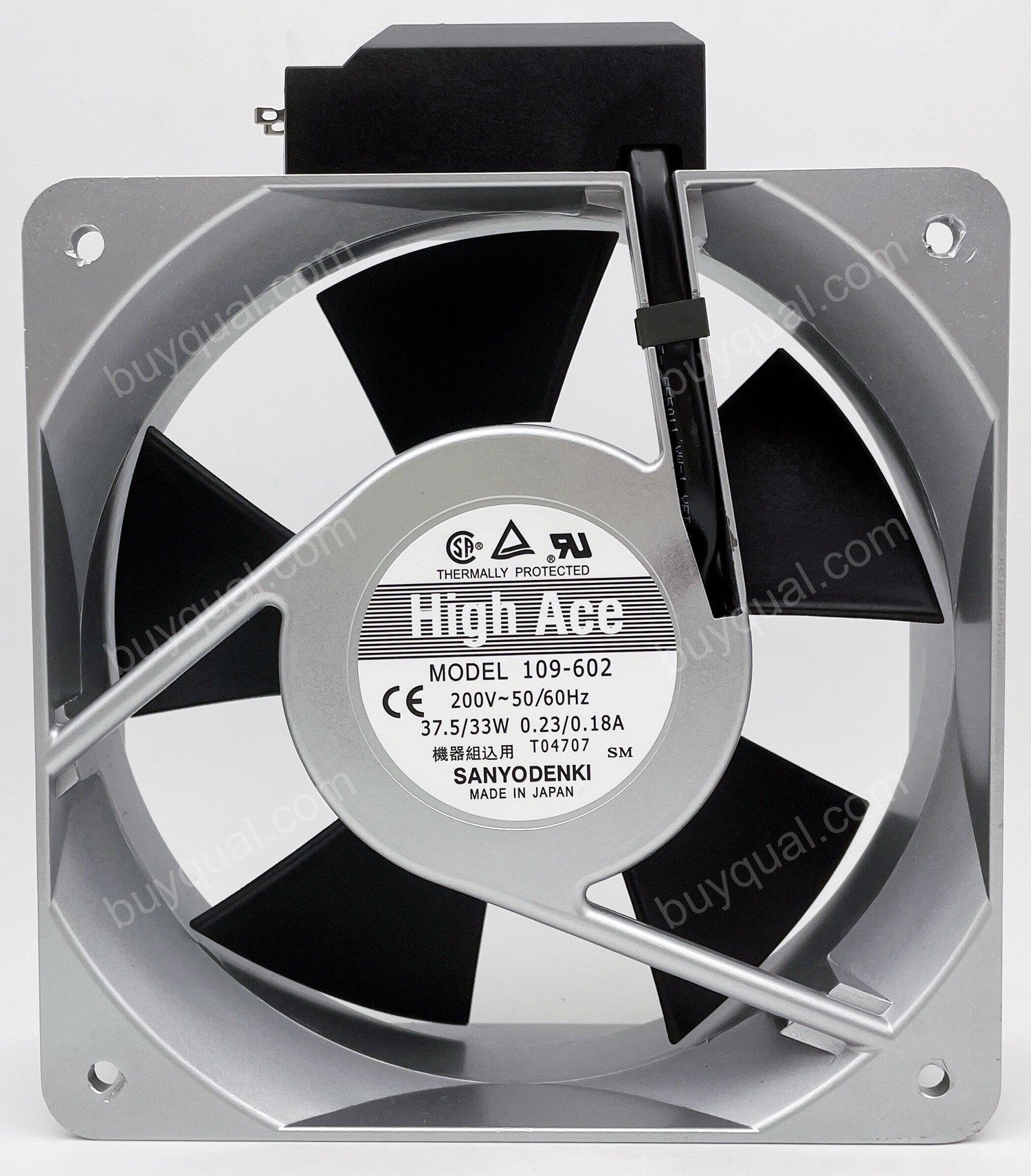 Sanyo 109-602 200V 0.23/0.18A 37.5/33W 2wires Cooling Fan