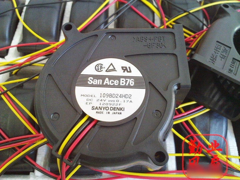 Sanyo 109BD24HD2 24V 0.17A 3wires ConVerter Cooling Fan
