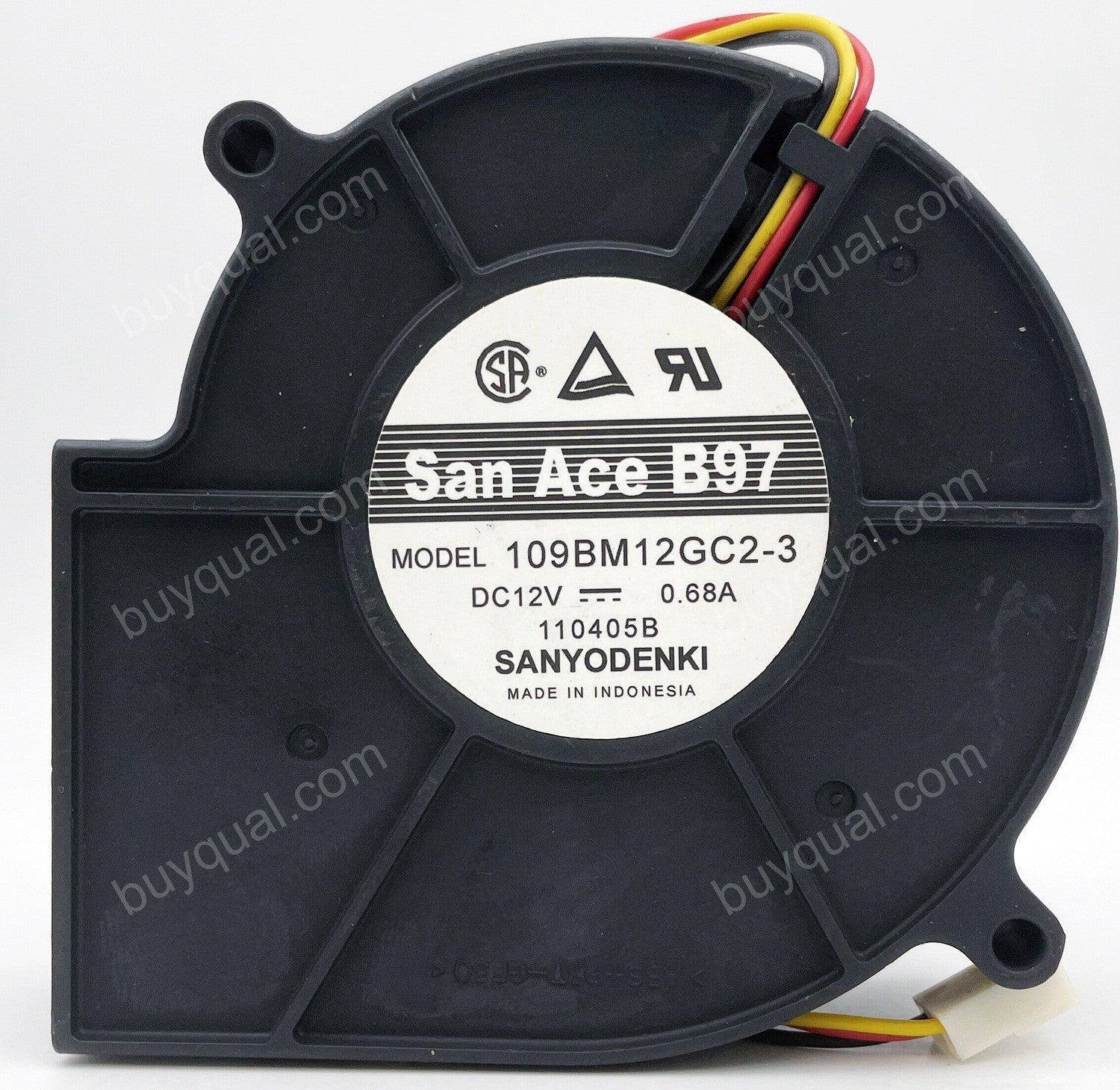 Sanyo 109BM12GC2-3 12V 0.68A 3wires Cooling Fan