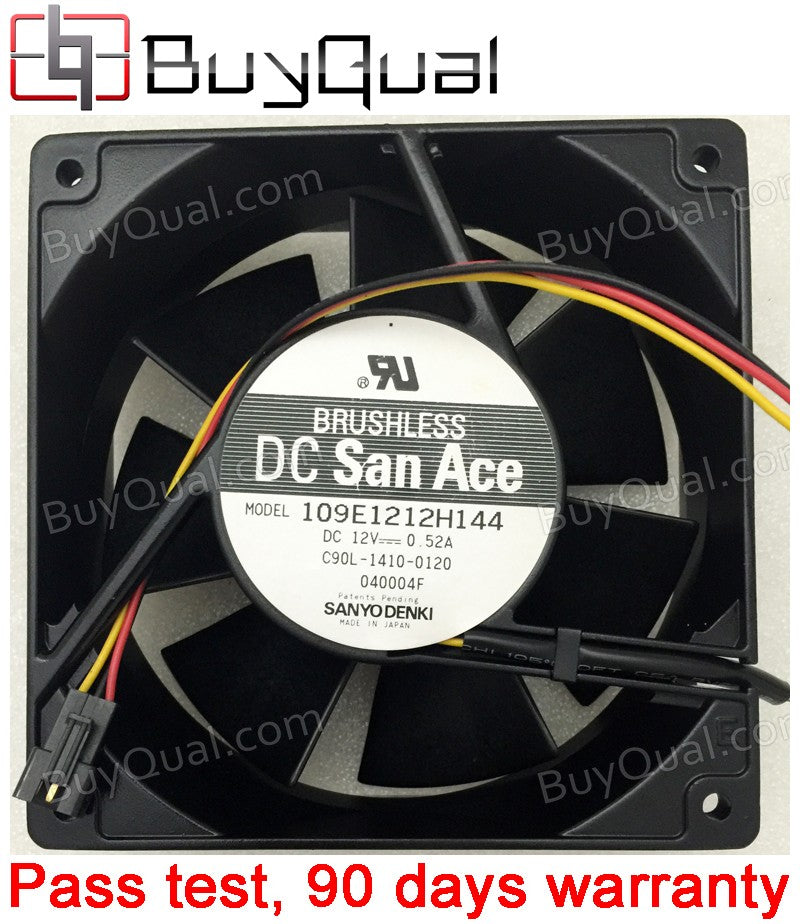 Sanyo 109E1212H144 12V 0.52A 3wires Cooling Fan