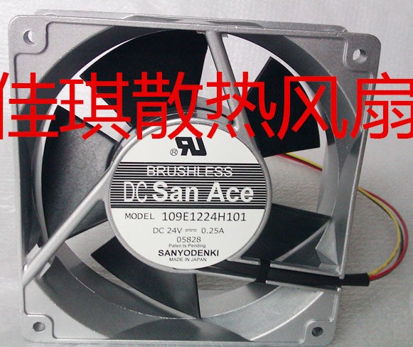 Sanyo 109E1224H101 24V 0.25A 3wires Cooling Fan