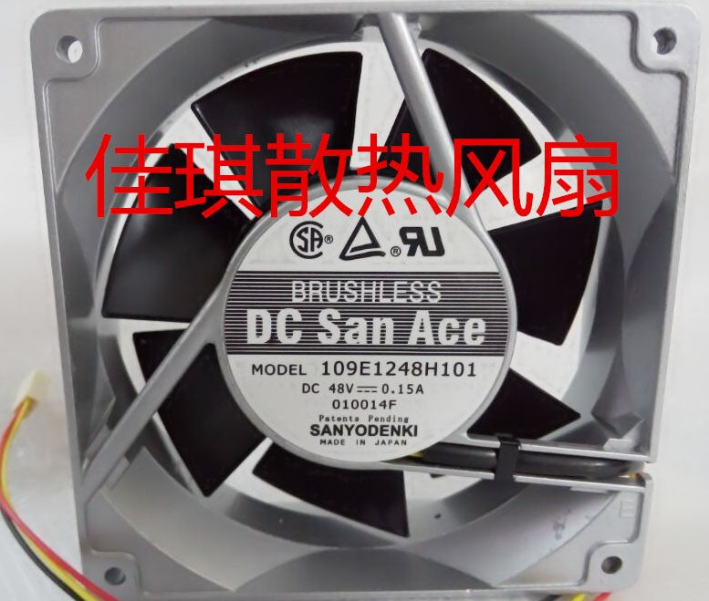 Sanyo 109E1248H101 48V 0.15A 3wires Cooling Fan