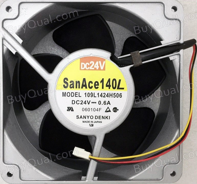 Sanyo 109L1424H506 24V 0.6A 3wires Cooling Fan