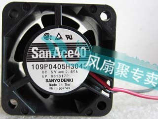 Sanyo 109P0405H3043 5V 0.68A 3.4W 2wires Cooling Fan