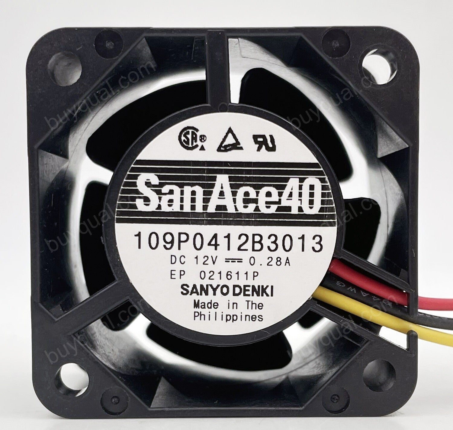 Sanyo 109P0412B3013 12V 0.28A 3wires Cooling Fan