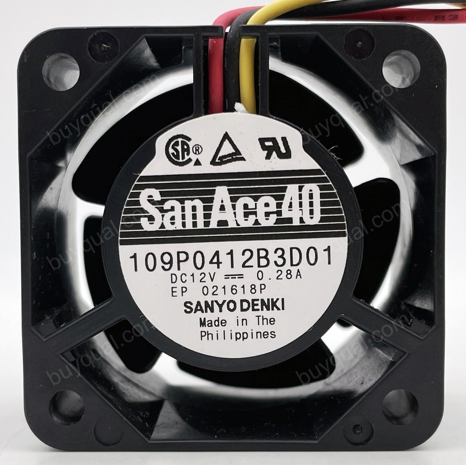 Sanyo 109P0412B3D01 12V 0.28A 3wires Cooling Fan