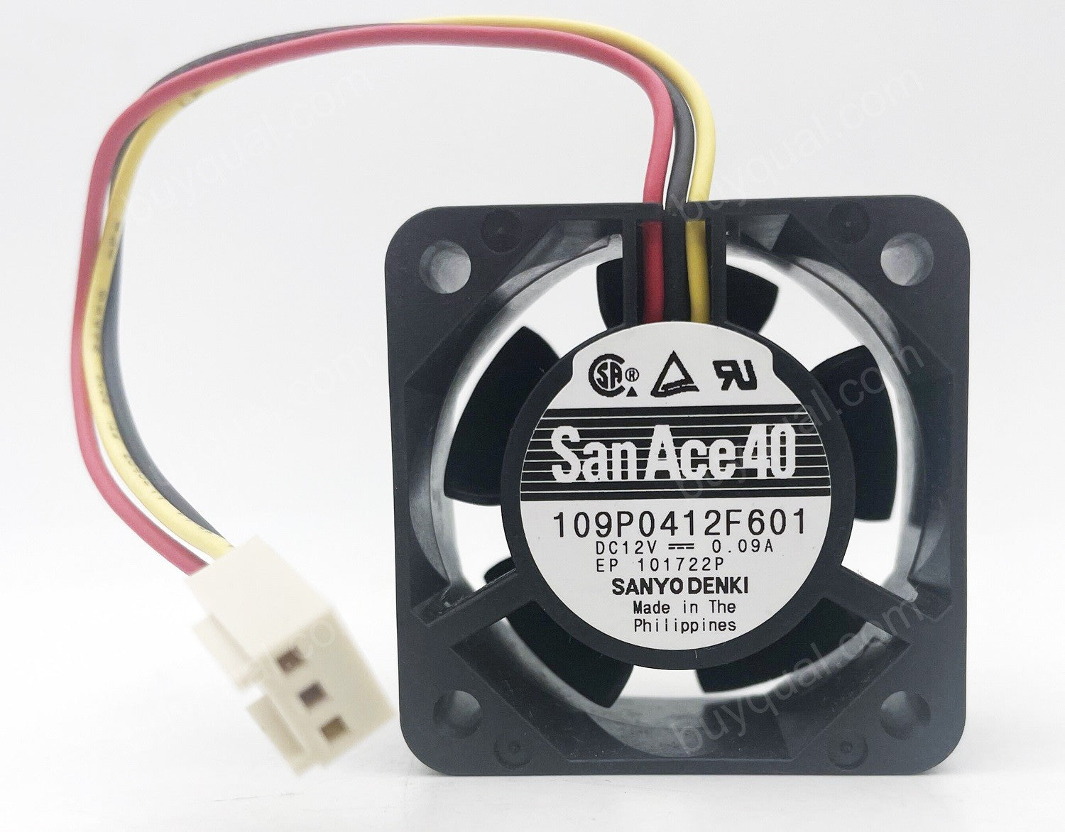 Sanyo 109P0412F601 12V 0.09A 3wires Cooling Fan - Original New