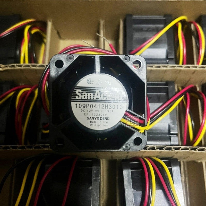 Sanyo 109P0412H3013 12V 0.195A 3wires Cooling Fan