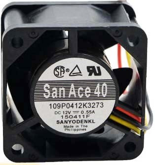 SANYO 109P0412K3273 12V 0.55A 3 wires Cooling Fan