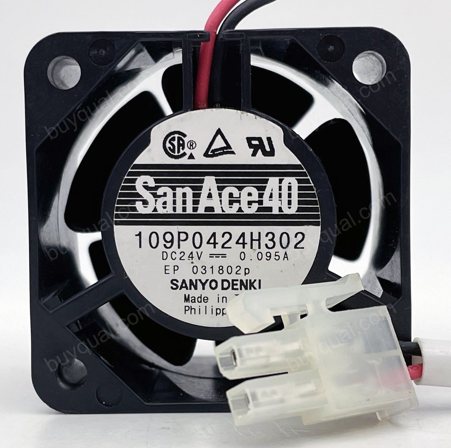 Sanyo 109P0424H302 24V 0.095A 2wires Cooling Fan