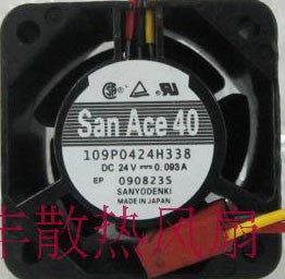 Sanyo 109P0424H338 24V 0.093A 3wires Cooling Fan