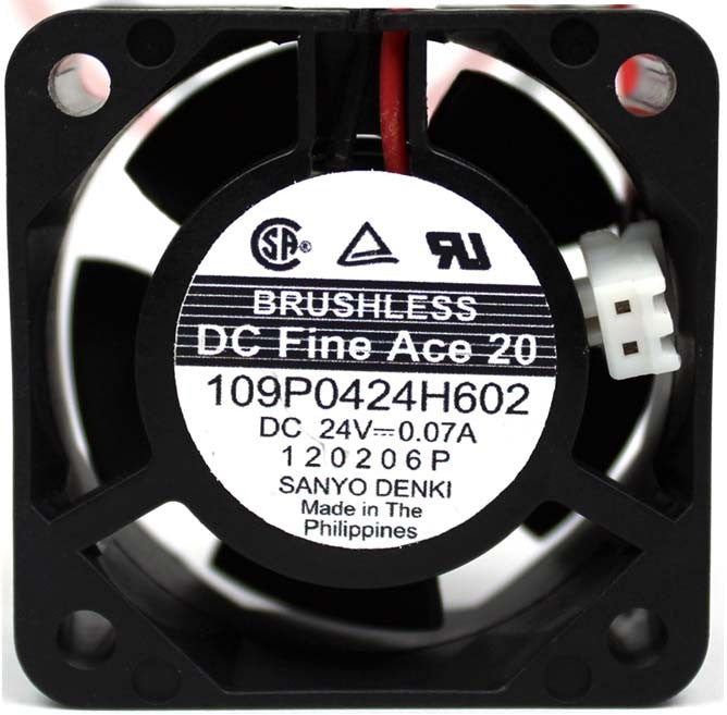 Sanyo 109P0424H602 24V 0.07A 2wires Cooling Fan - Original New