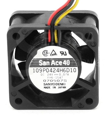 Sanyo 109P0424H6D10 24V 0.07A 3wires Cooling Fan