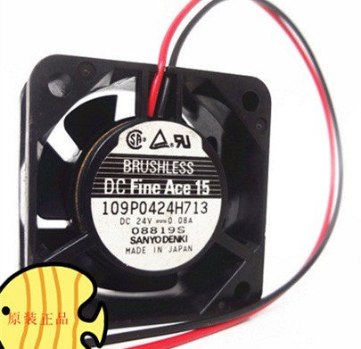 SANYO 109P0424H713 24V 0.08A 2wires cooling fan