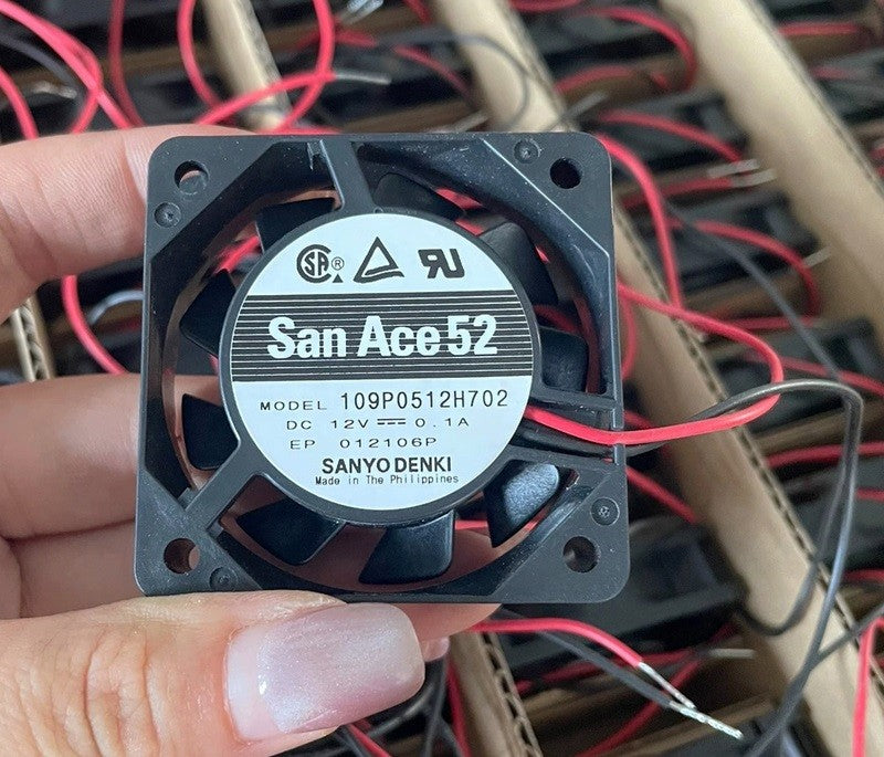 Sanyo 109P0512H702 12V 0.1A 1.2W 2wires Cooling Fan