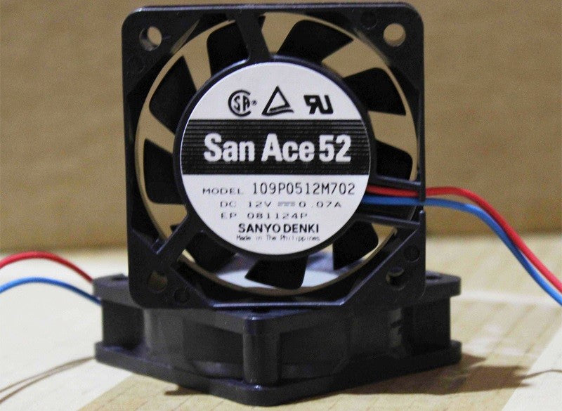 SANYO 109P0512M702 12V 0.07A 2wires Cooling Fan