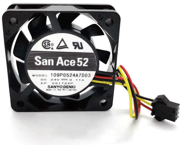 SANYO 109P0524A7D03 24V 0.11A 3wires cooling fan