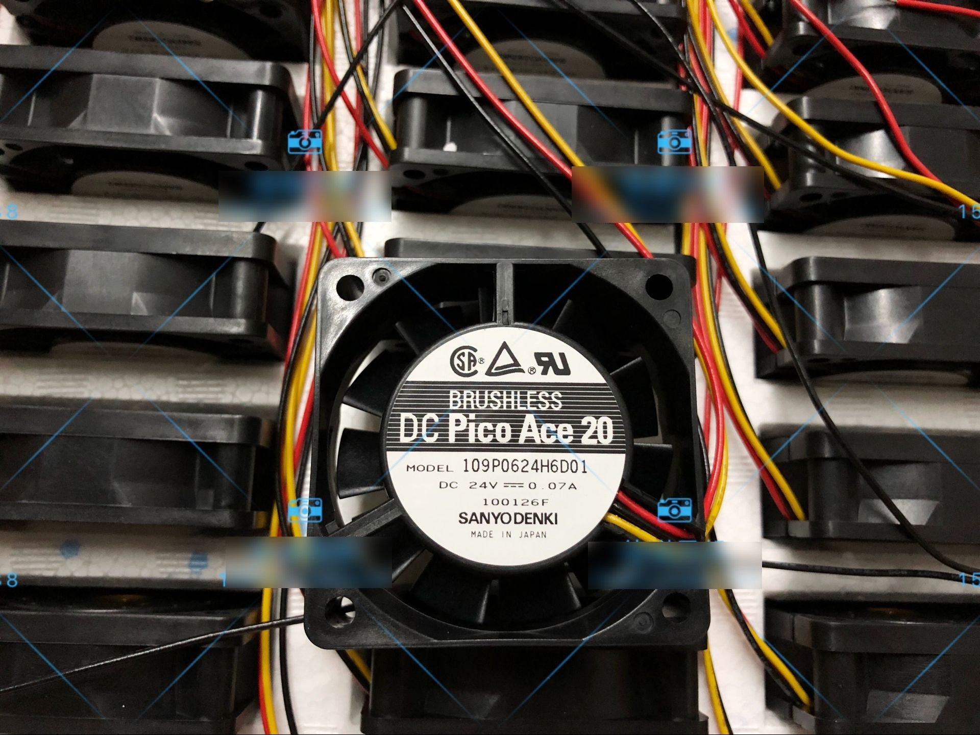 Sanyo 109P0624H6D01 24V 0.07A 3wires Cooling Fan