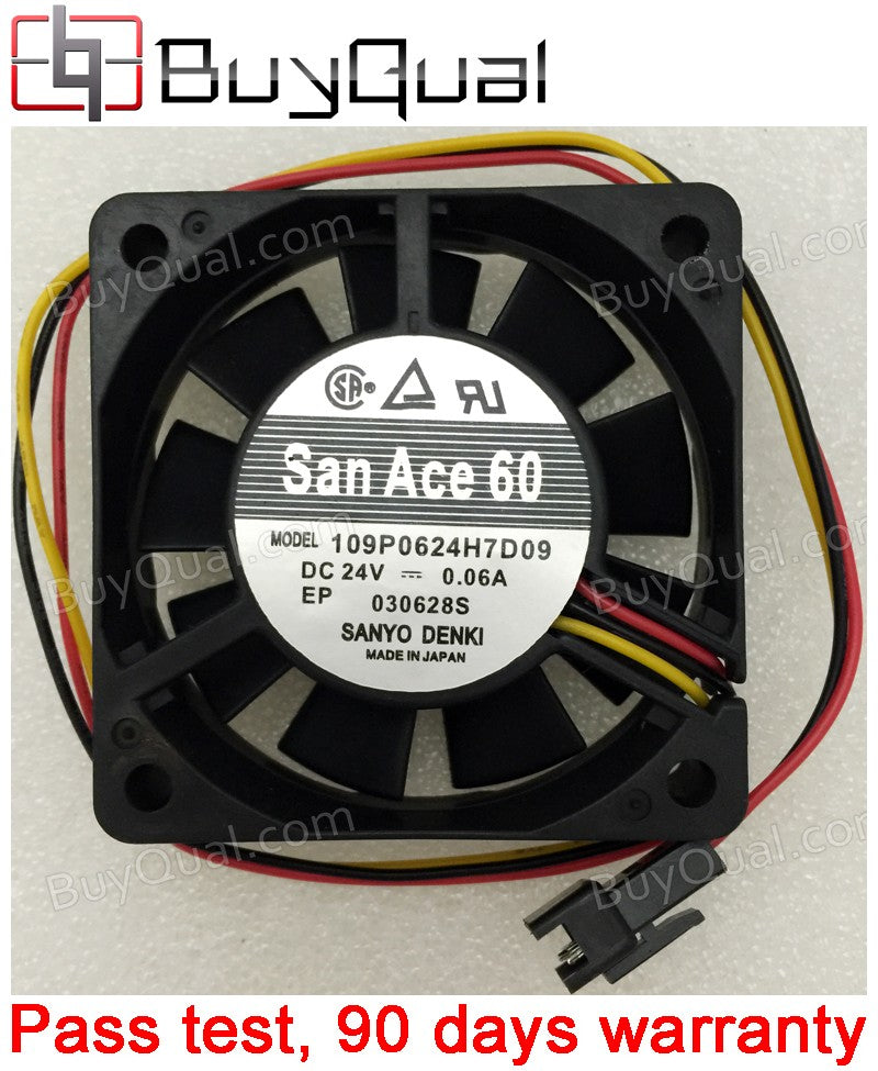 Sanyo 109P0624H7D09 24V 0.06A 3wires Cooling Fan